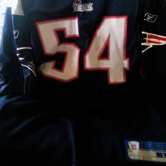 Reebok NFL New England Patriots Teddy Bruschi #54 Football Jersey- Men's Large - Picture 3 of 3